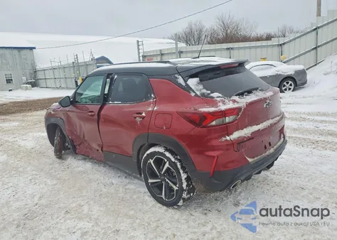 2022 Chevrolet Trailblazer Rs z USA, uszkodzony, nr VIN KL79MTSL6NB076724